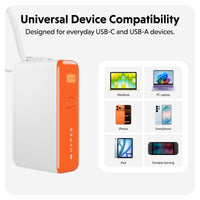 HyperJuice Flex 10K 30W Power Bank - Orange
