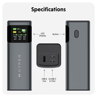 HyperJuice 200W 24K Laptop Power Bank
