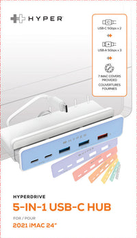HyperDrive 5-in-1 USB-C Hub for iMac 24
