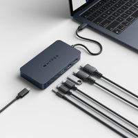 HyperDrive Next Dual 4K HDMI 7 Port USB-C Hub for Macbook, PC and Chromebook