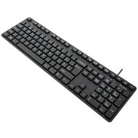 Full-Size Antimicrobial Wired Keyboard