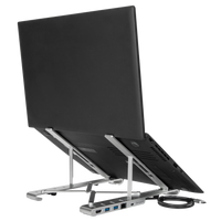 Portable Laptop Stand with Integrated Dock