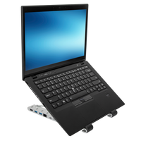 Portable Laptop Stand with Integrated Dock