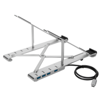 Portable Stand with Integrated USB-A Hub