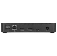 Targus Universal USB-C Dual Video 4k Docking Station with 65W Power Delivery showing Main Connection Ports