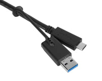 Targus Universal USB-C Dual Video 4k Docking Station with 65W Power Delivery USB-C Connecter and Tethered USB-A Adapter