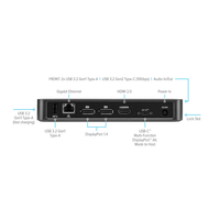 USB-C Multi-Function DisplayPort Alt. Mode Triple Video Docking Station with 85W Power