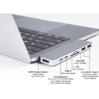Hyper USB Hubs HyperDrive DUO 7-in-2 USB-C Hub - Silver