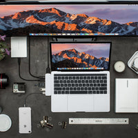 Hyper USB Hubs HyperDrive DUO 7-in-2 USB-C Hub - Silver HD28C-SILVER 6941921145897