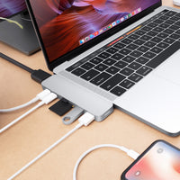 Hyper USB Hubs HyperDrive DUO 7-in-2 USB-C Hub - Silver HD28C-SILVER 6941921145897