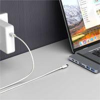 Hyper USB Hubs HyperDrive DUO 7-in-2 USB-C Hub - Silver HD28C-SILVER 6941921145897