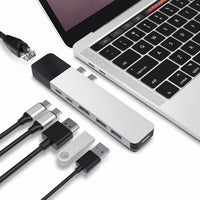 Hyper USB Hubs HyperDrive NET 6-in-2 USB-C Hub - Silver GN28N-SILVER 6941921145132