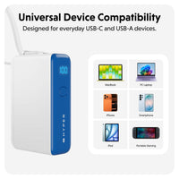 HyperJuice Flex 10K 30W Power Bank - Blue