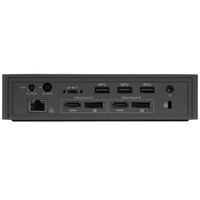Targus USB-C Universal Dual Video 4K Docking Station with 100W Power showing main Connection Ports