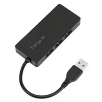 Targus 4-Port USB 3.0 Hub showing USB 3.0 Type-A Host Connection Cable and x3 USB 3.0 Ports