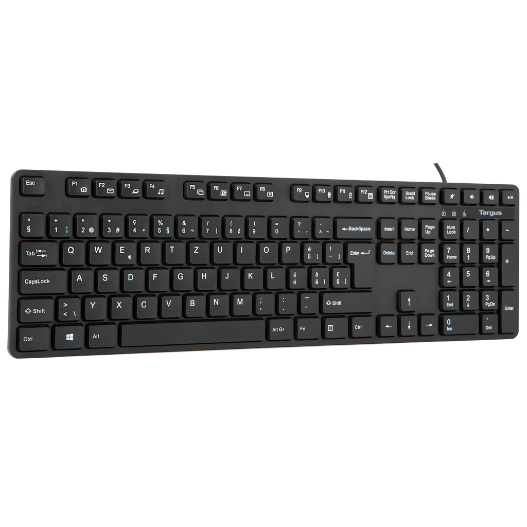 Full-Size Antimicrobial Wired Keyboard – Targus Australia