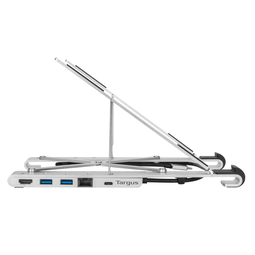 Portable Laptop Stand with Integrated Dock