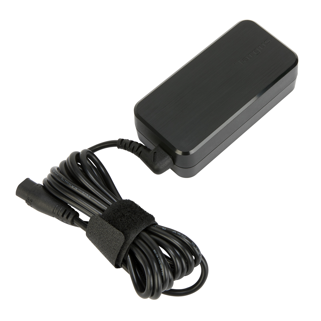 Targus 65W Slim Light Laptop Charger with fixed DC Power Cable